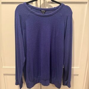 Buffalo by David Bitton Navy Blue heather Hacci Knit Sweater. Size XL